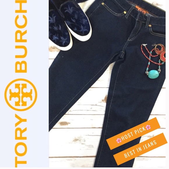 🌸HP!🌸Tory Burch Cropped Jeans - Picture 1 of 8